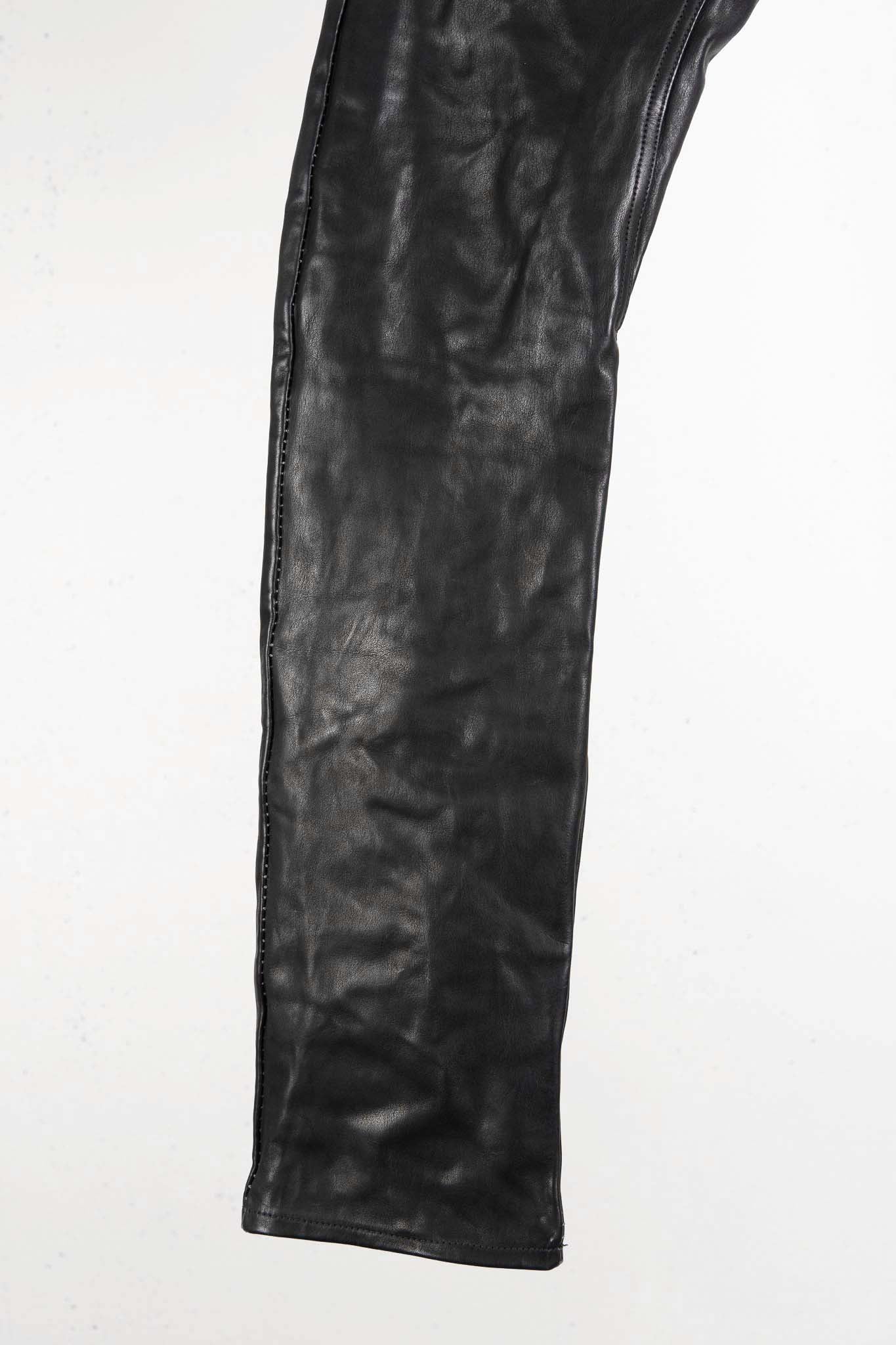 CALF  LEATHER PANTS PMTP-1 HALF LINED
