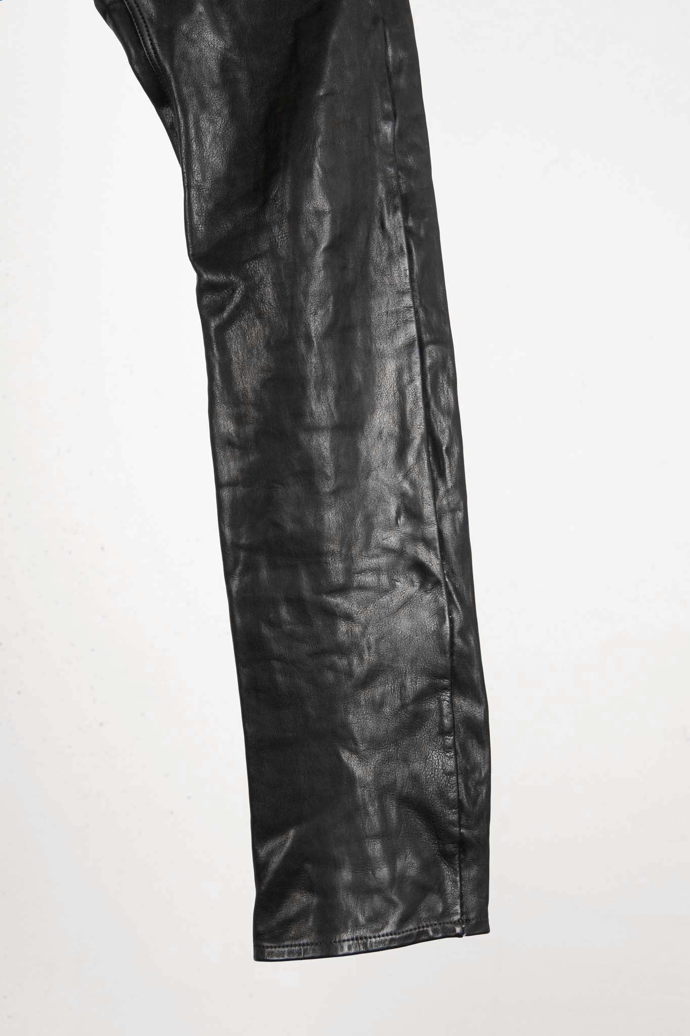 CALF  LEATHER PANTS PMTP-1 HALF LINED