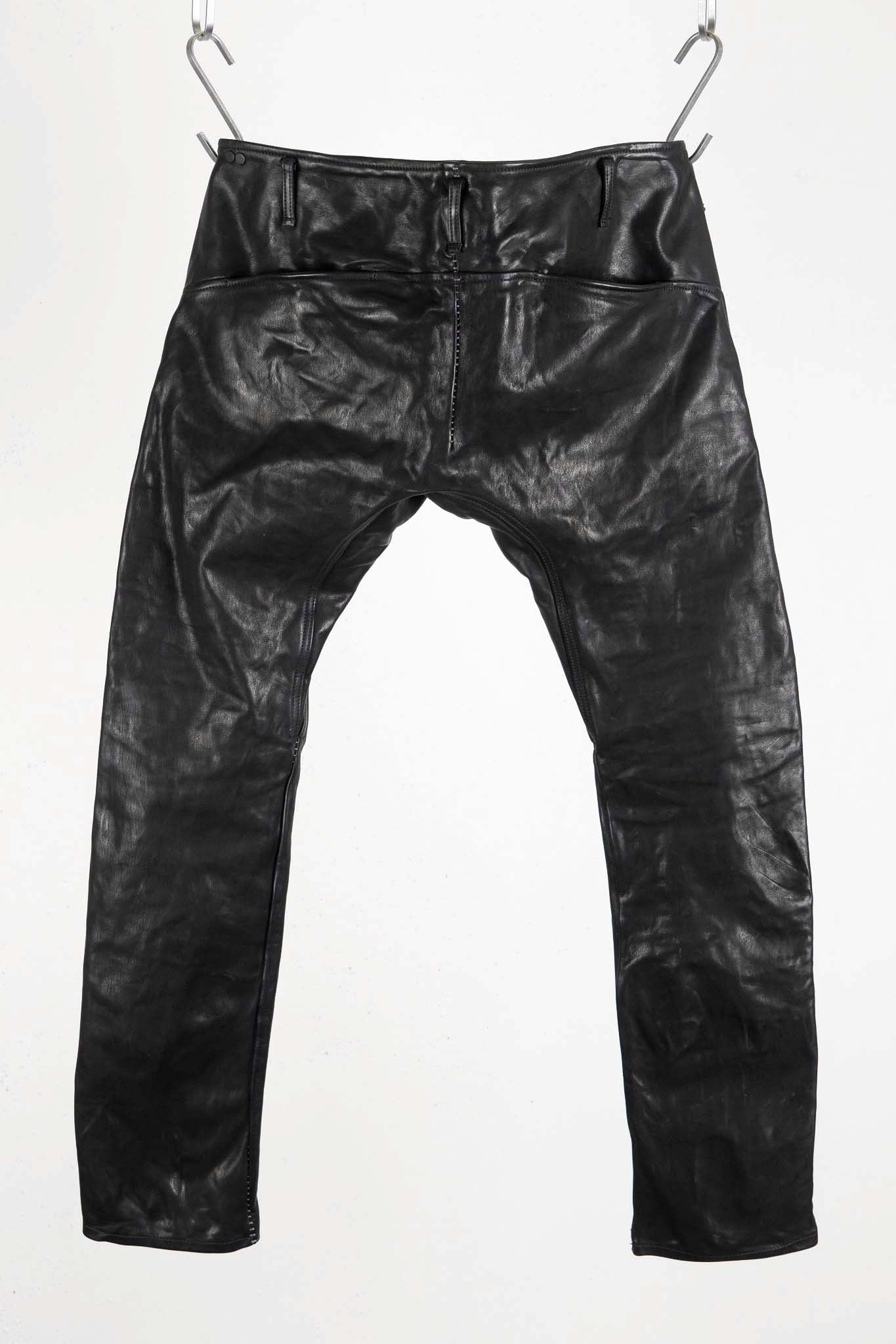 CALF  LEATHER PANTS PMTP-1 HALF LINED