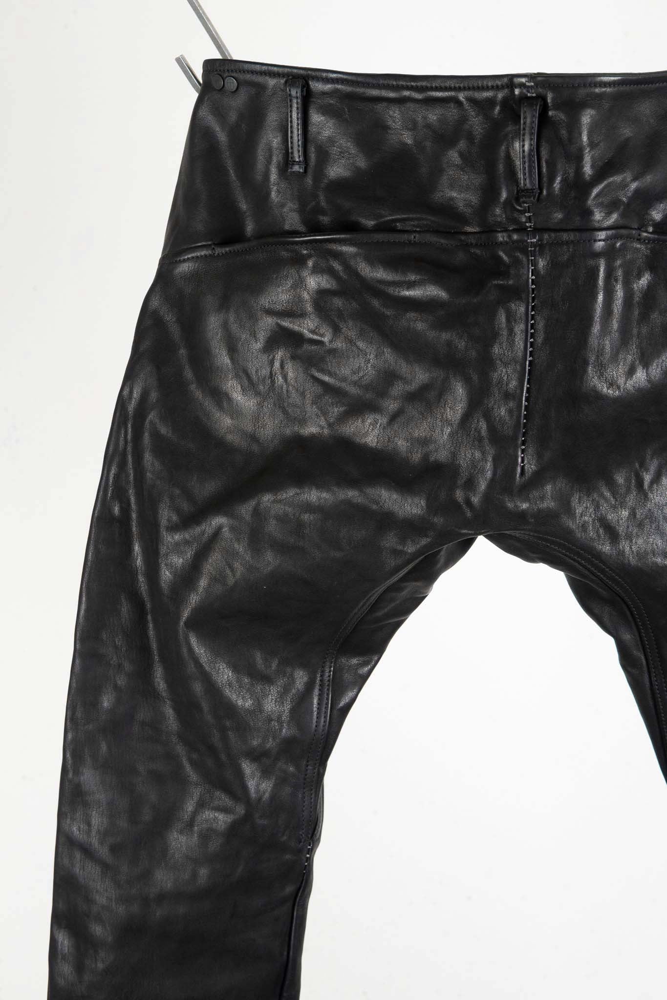 CALF  LEATHER PANTS PMTP-1 HALF LINED