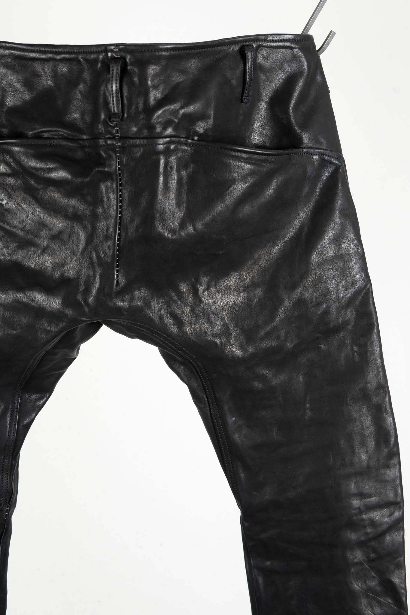 CALF  LEATHER PANTS PMTP-1 HALF LINED