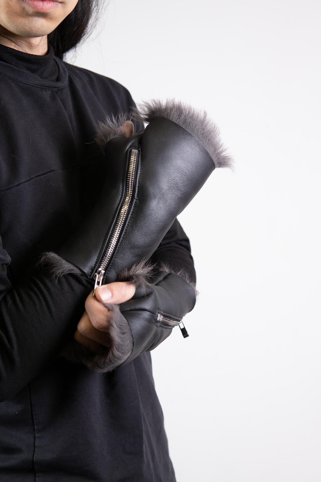 SHEEP SHEARLING  GLOVE SPAIRAL ZIP #2