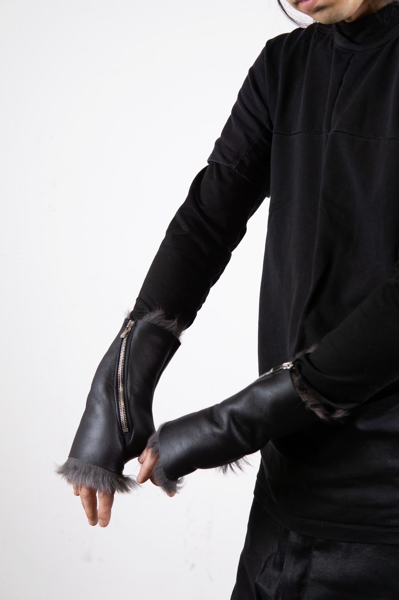 SHEEP SHEARLING  GLOVE SPAIRAL ZIP #2