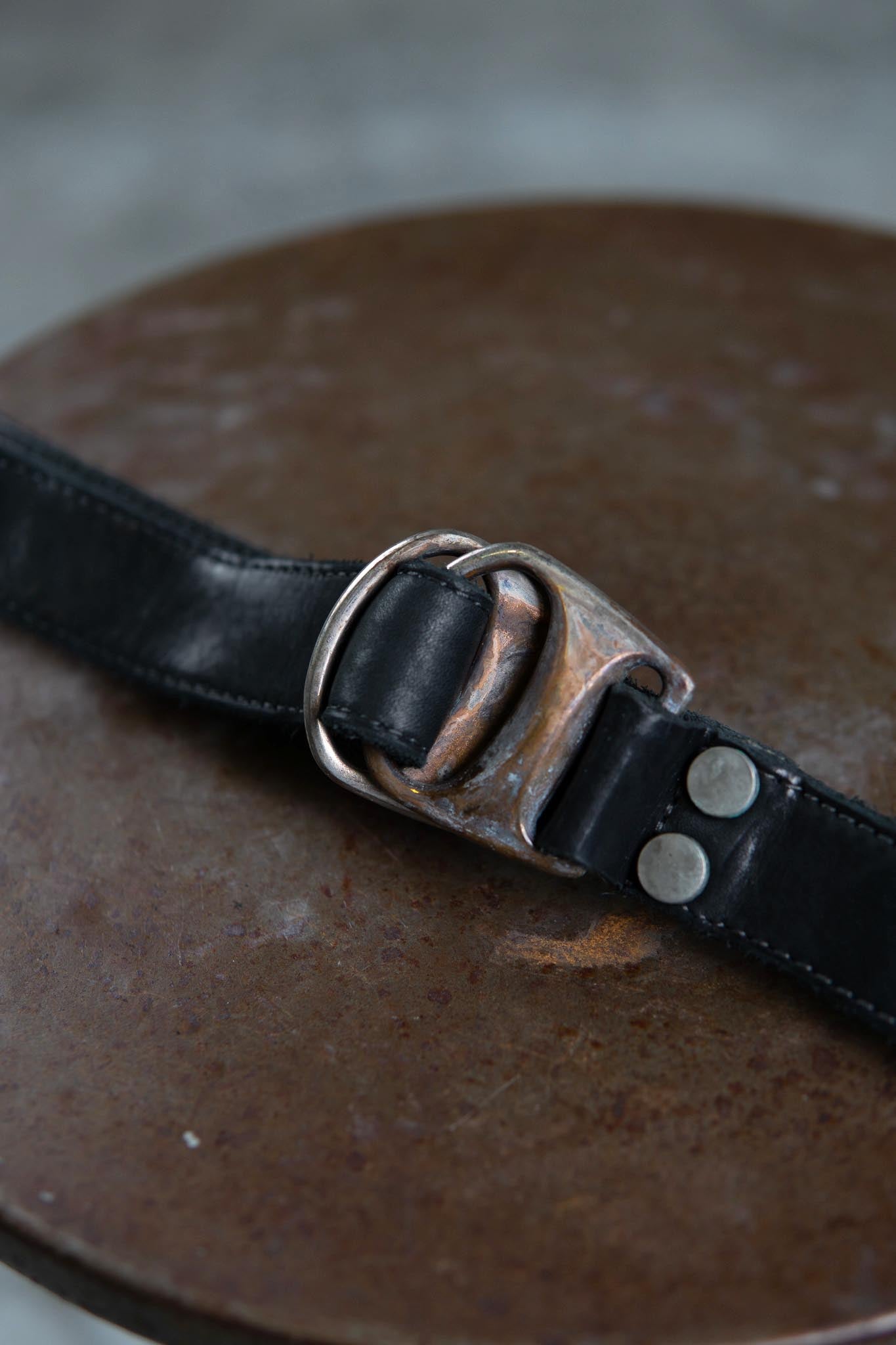 CALF LEATHER BELT D-RING #2