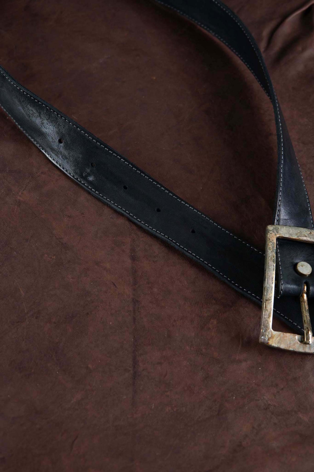 HORSE LEATHER BELT SQARE 40