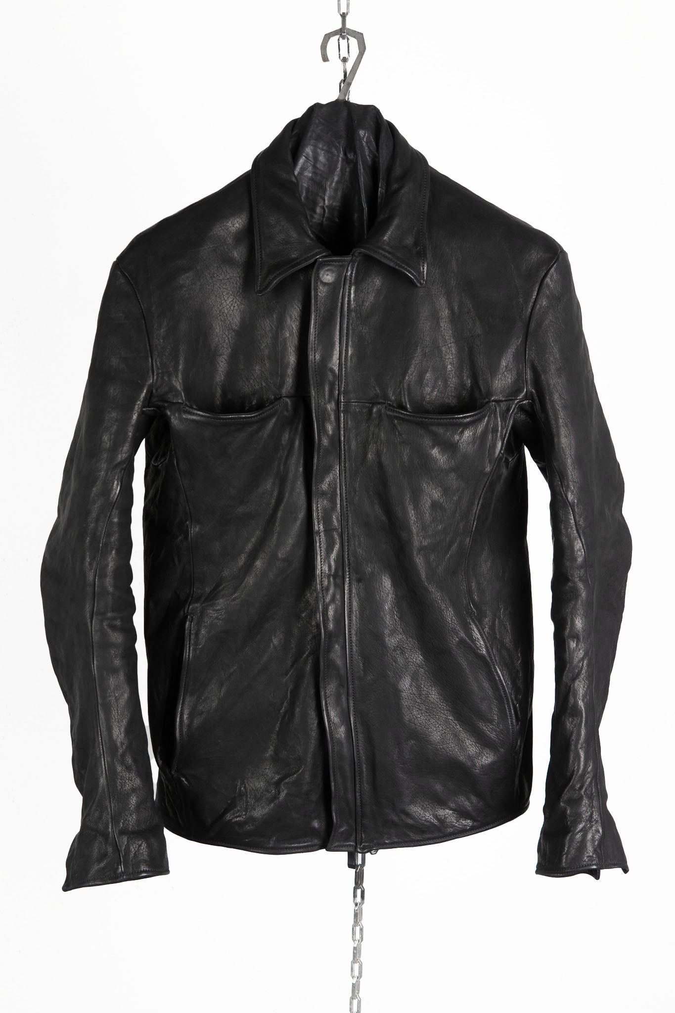 HORSE RG LEATHER SHIRT COLLAR BLOUSON BD-3Z