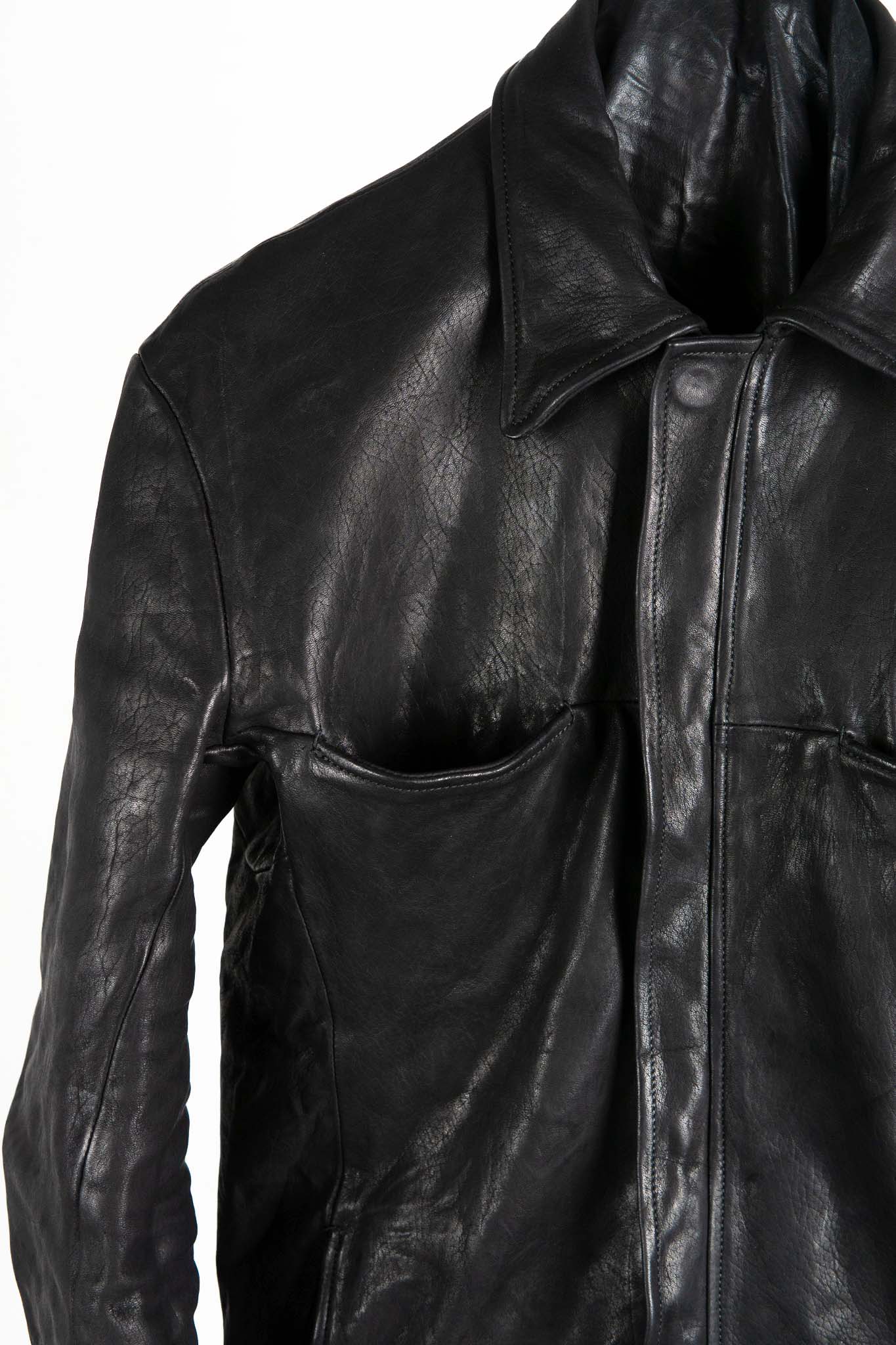 HORSE RG LEATHER SHIRT COLLAR BLOUSON BD-3Z