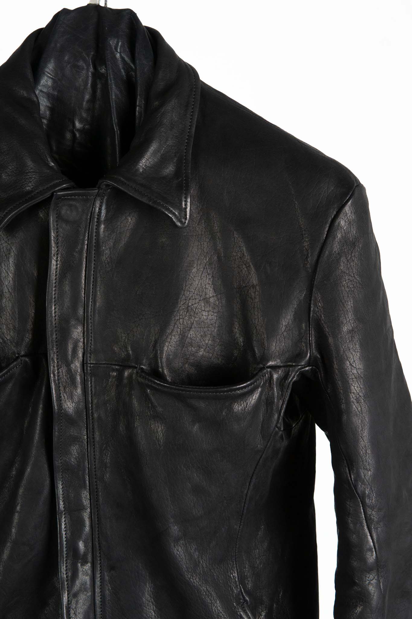 HORSE RG LEATHER SHIRT COLLAR BLOUSON BD-3Z