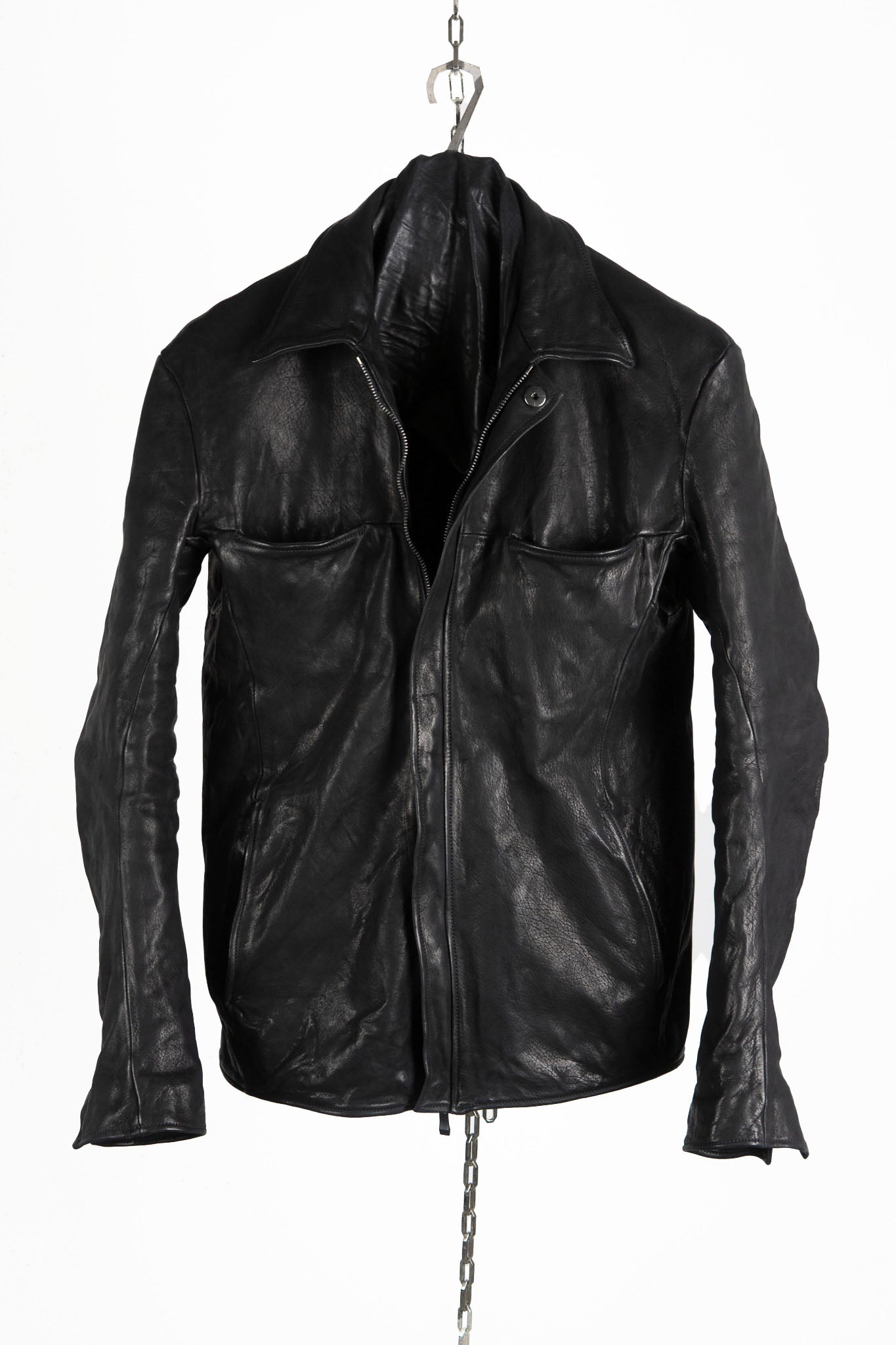 HORSE RG LEATHER SHIRT COLLAR BLOUSON BD-3Z