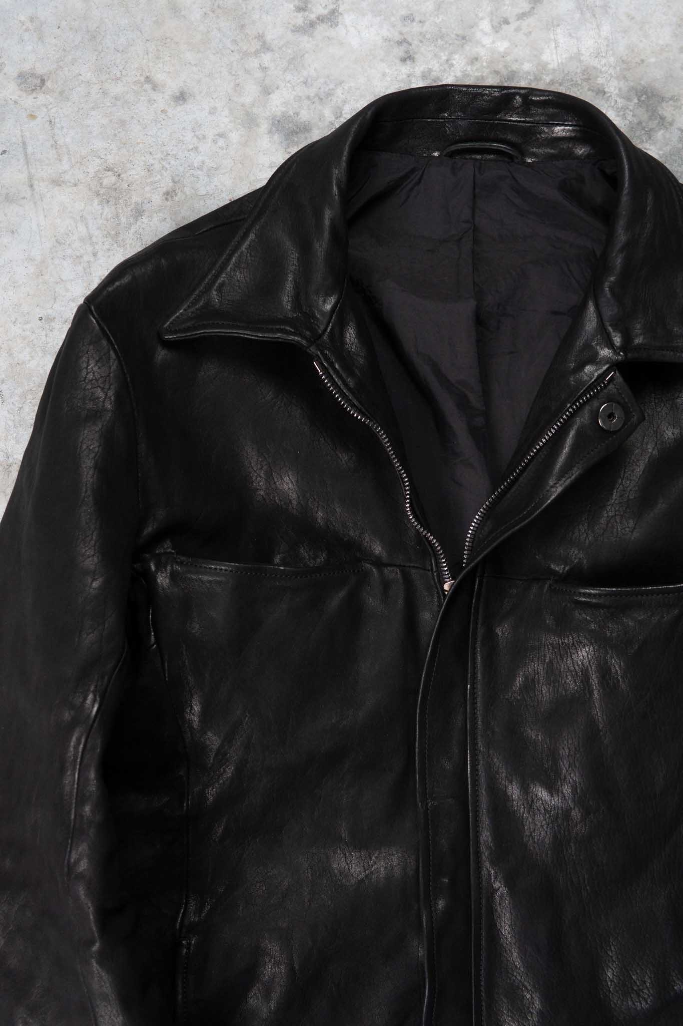 HORSE RG LEATHER SHIRT COLLAR BLOUSON BD-3Z