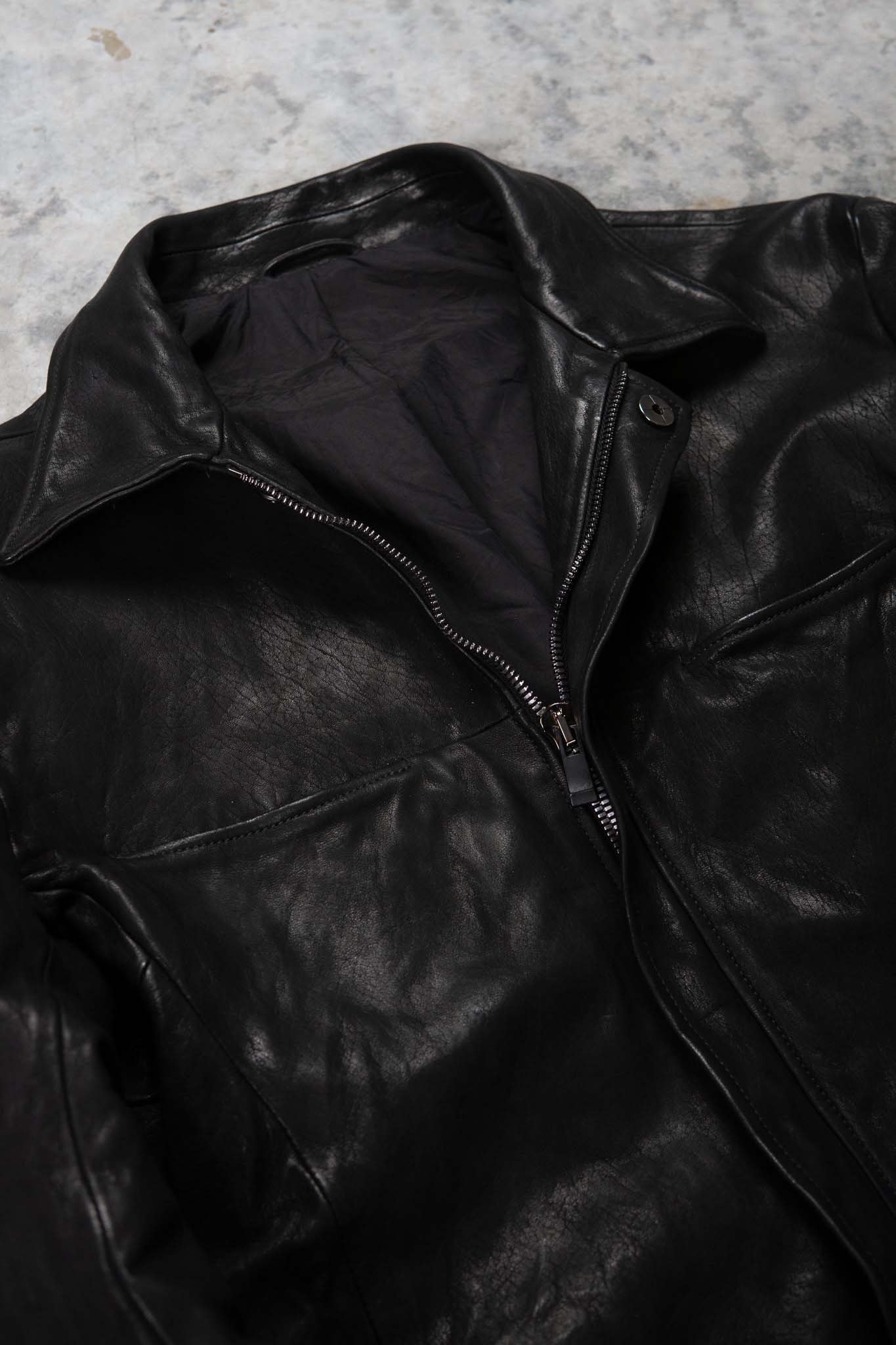 HORSE RG LEATHER SHIRT COLLAR BLOUSON BD-3Z