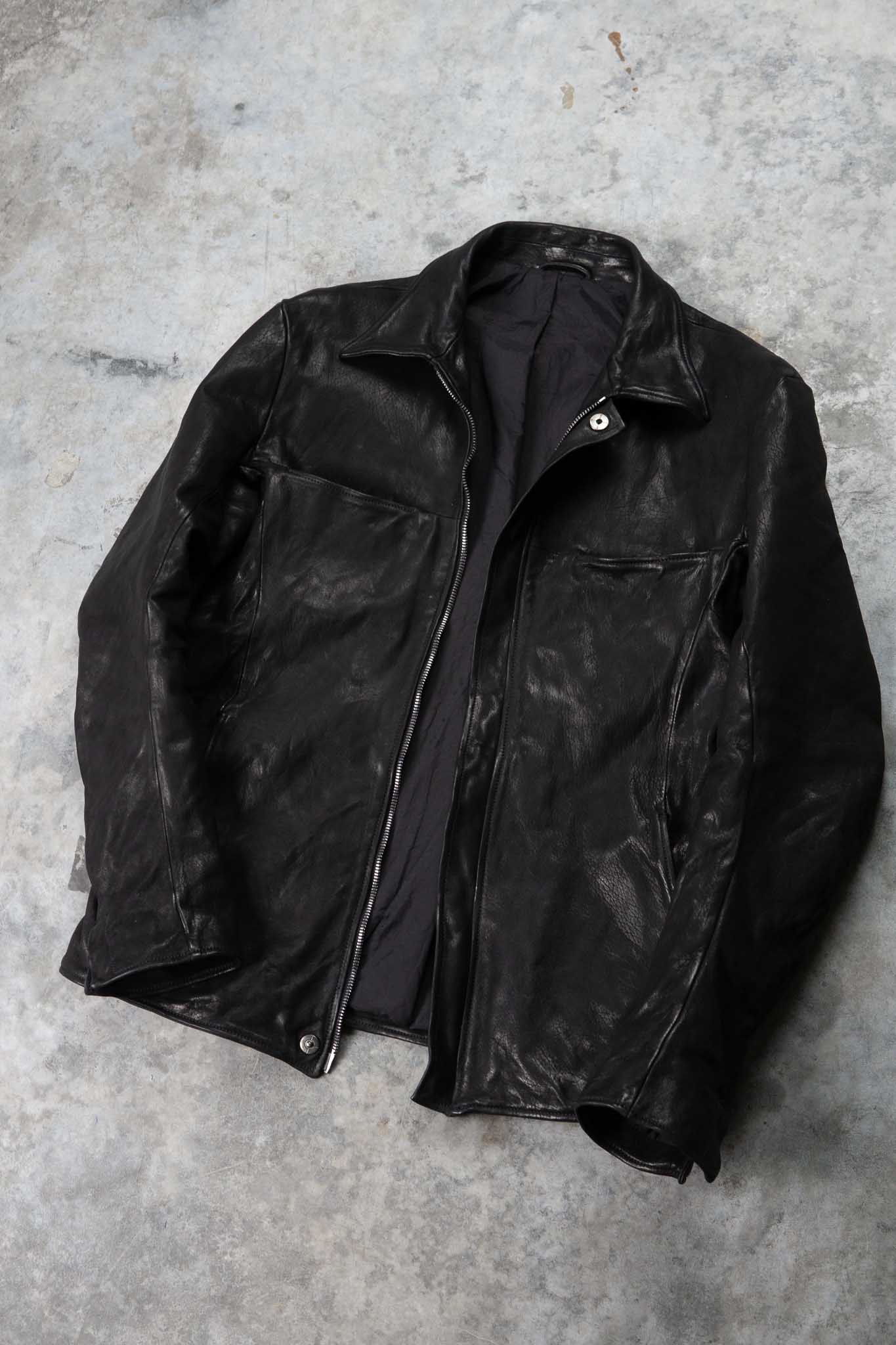 HORSE RG LEATHER SHIRT COLLAR BLOUSON BD-3Z