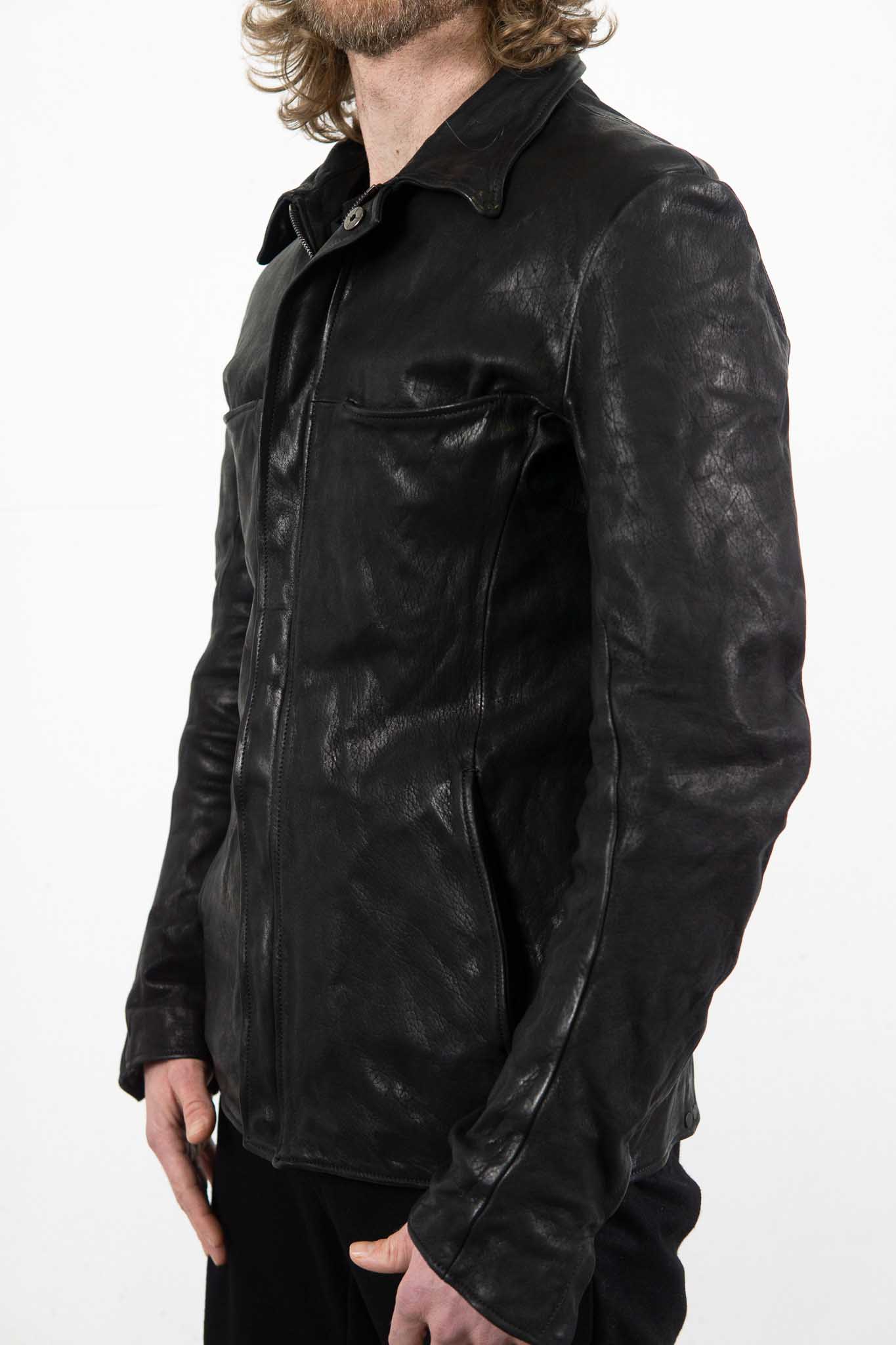 HORSE RG LEATHER SHIRT COLLAR BLOUSON BD-3Z