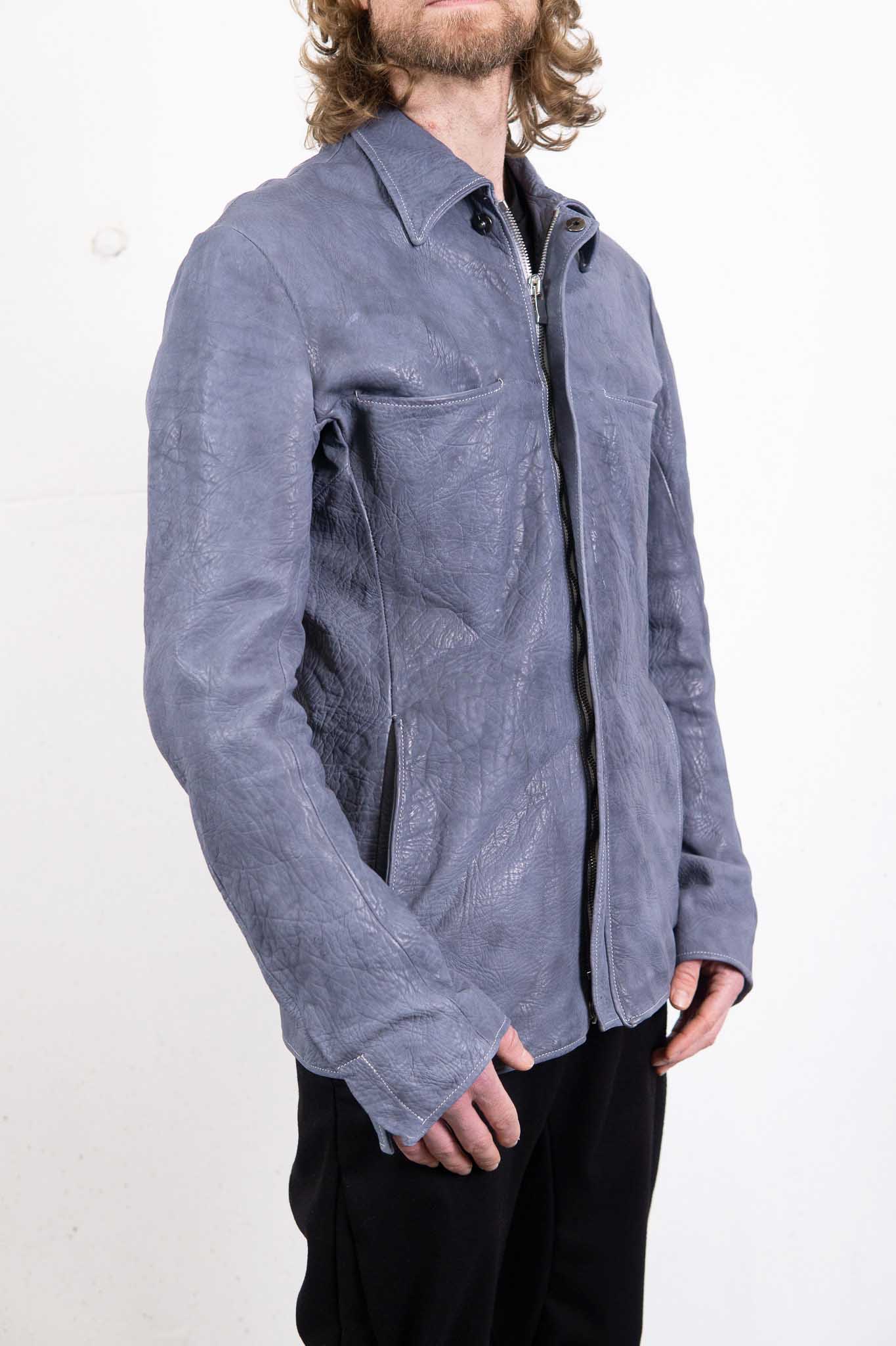 HORSE RG LEATHER SHIRT COLLAR BLOUSON BD-3Z