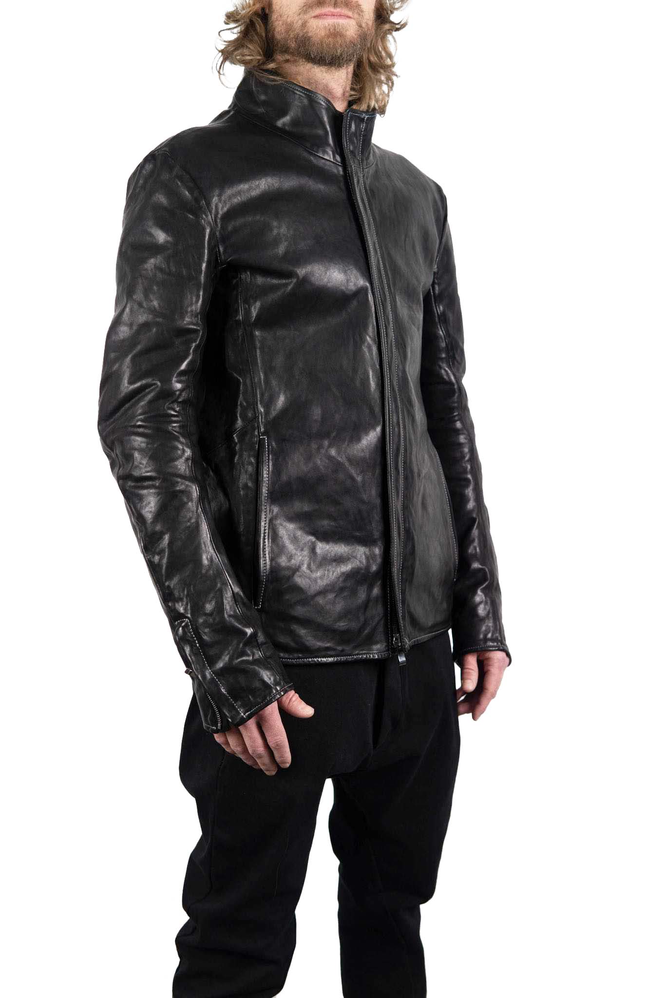 10 TOP HORSE LEATHER HI COLLAR ZIP BLOUSON JB-5 TYPE 2