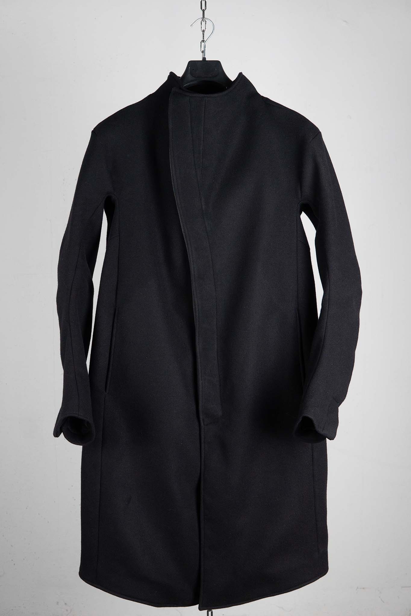 WOOL 100% HIGH NECK FRY FRONT BTN COAT LINED JCP-4B