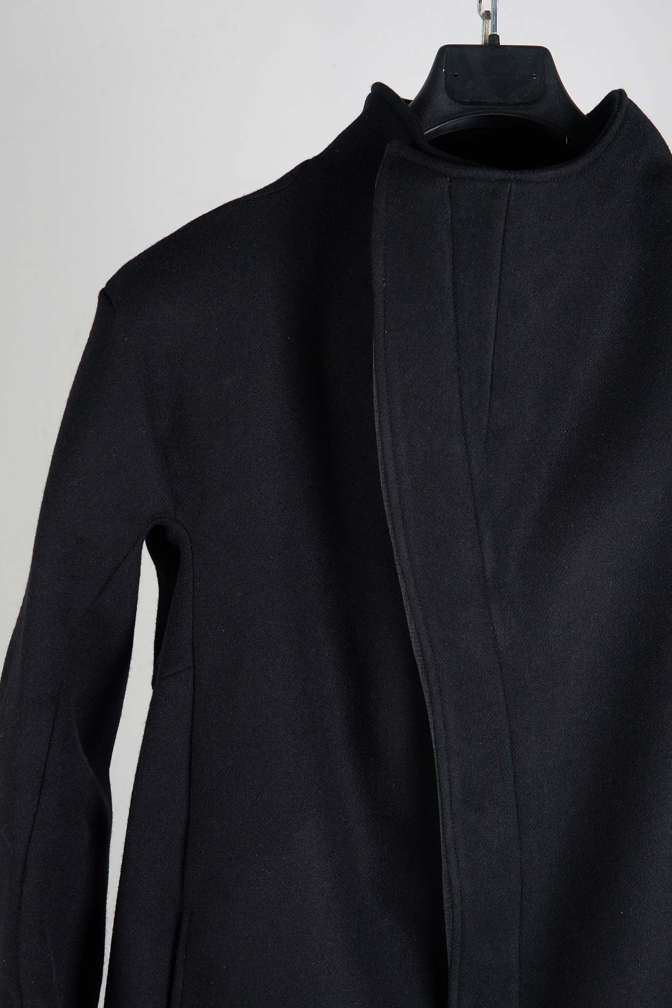 WOOL 100% HIGH NECK FRY FRONT BTN COAT LINED JCP-4B