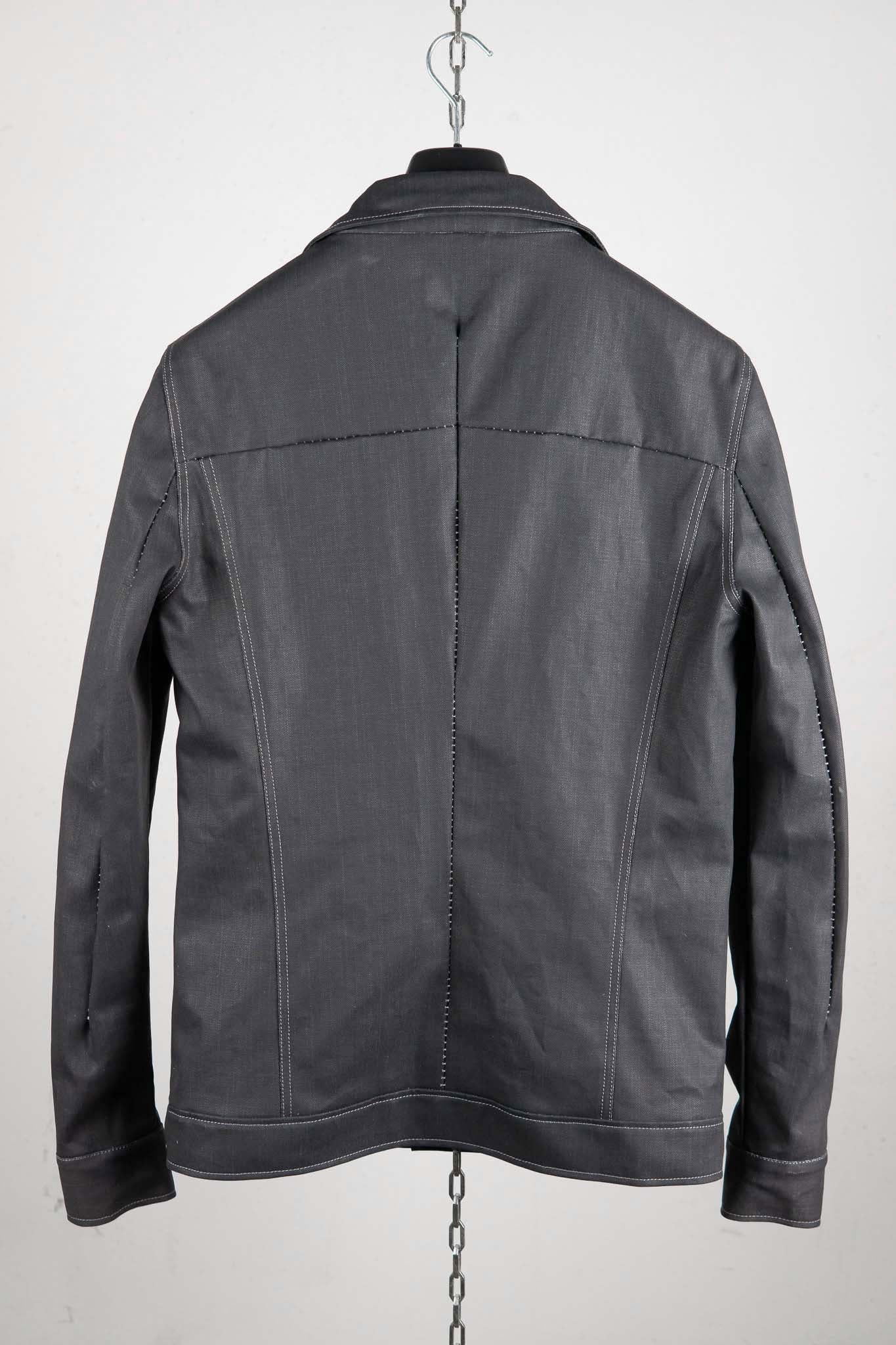 COTTON 100%  JEAN JACKET O/P ARM UNLINED