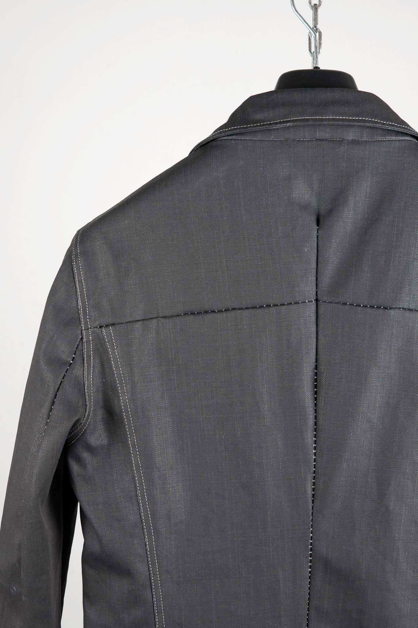 COTTON 100%  JEAN JACKET O/P ARM UNLINED