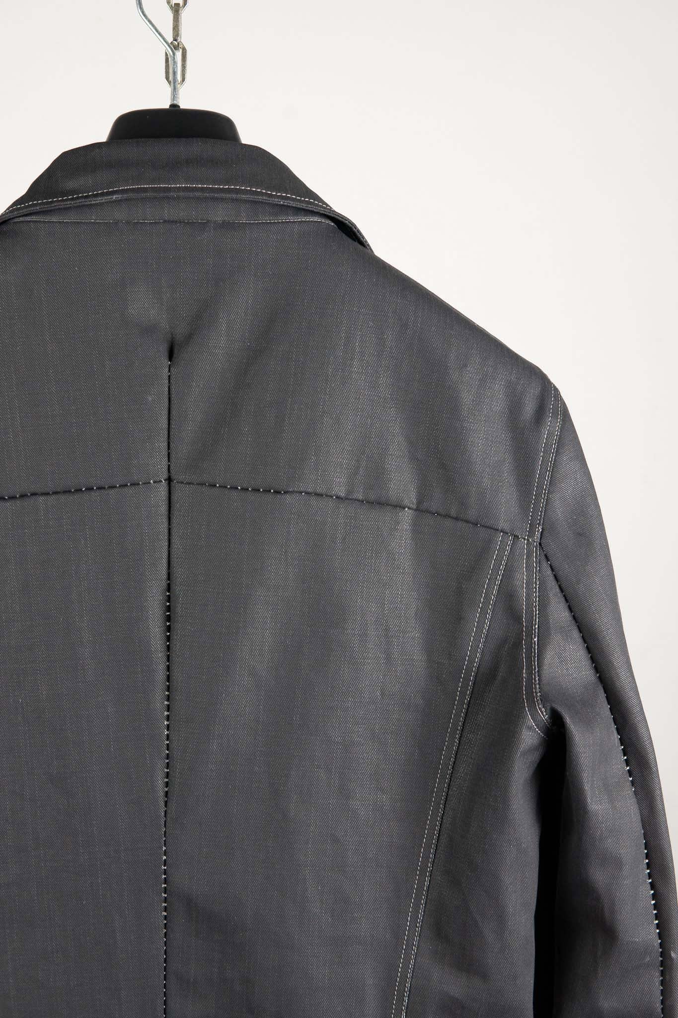 COTTON 100%  JEAN JACKET O/P ARM UNLINED